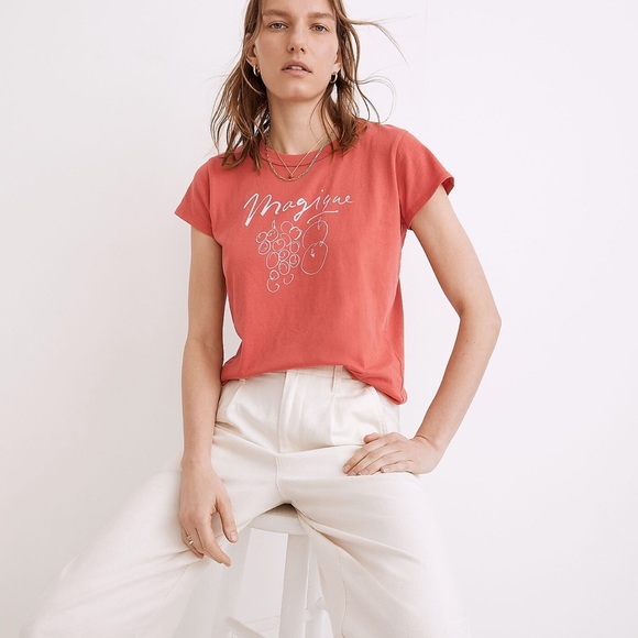 NWT Madewell x Hôtel Magique Fruit Graphic Perfect Vintage Tee - Picture 1 of 2